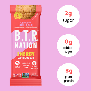 Cinnamon Cookie Dough Sampler (4 Count) by B.T.R. Bar