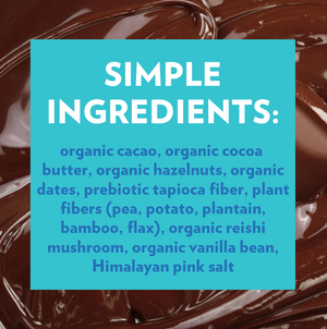 Dark Chocolate Brownie Batter Hazelnut Butter Hearts (3 Bags) by B.T.R. Bar