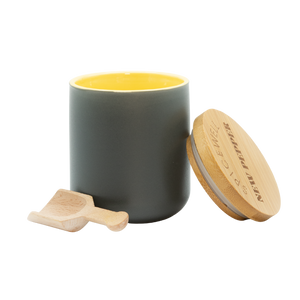 Spicewell - Product - New Pepper Ceramic Pinch Pot With Bamboo Scoop