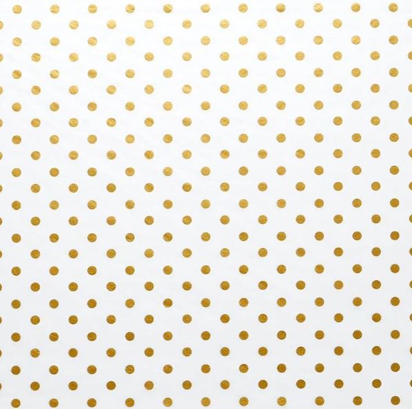 Spicewell Gold/White Mini Dots Tissue Paper 20 X 30