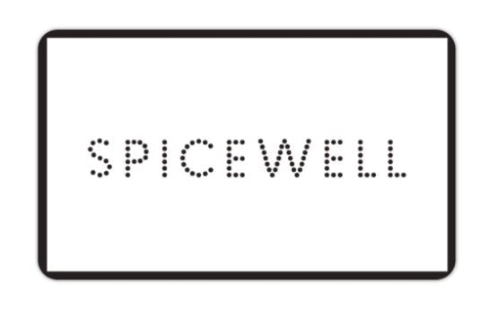 Spicewell Roll Labels (Black and White)