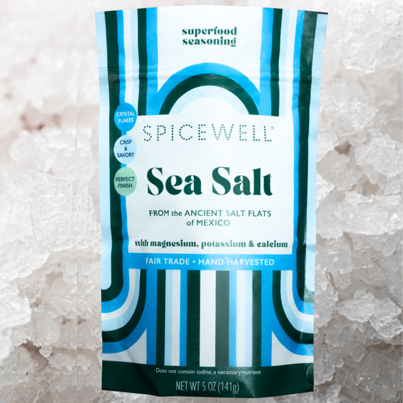 Spicewell - Product - Sea Salt Pouch - Fair-Trade Hand Harvested Superfood Seasoning - Lifestyle Micro