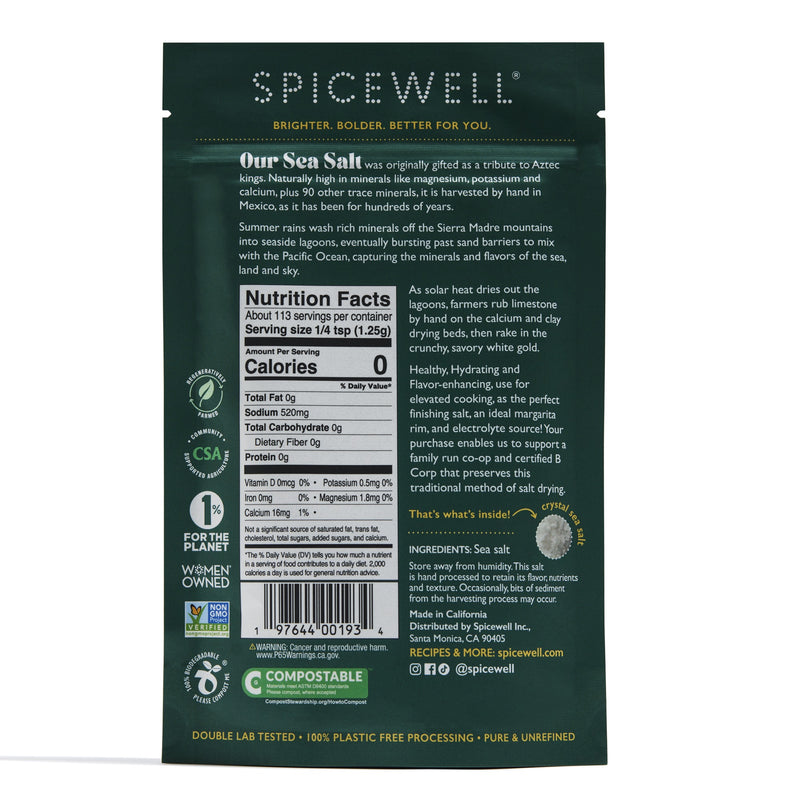 Sustainable Sea Salt Pouch, back