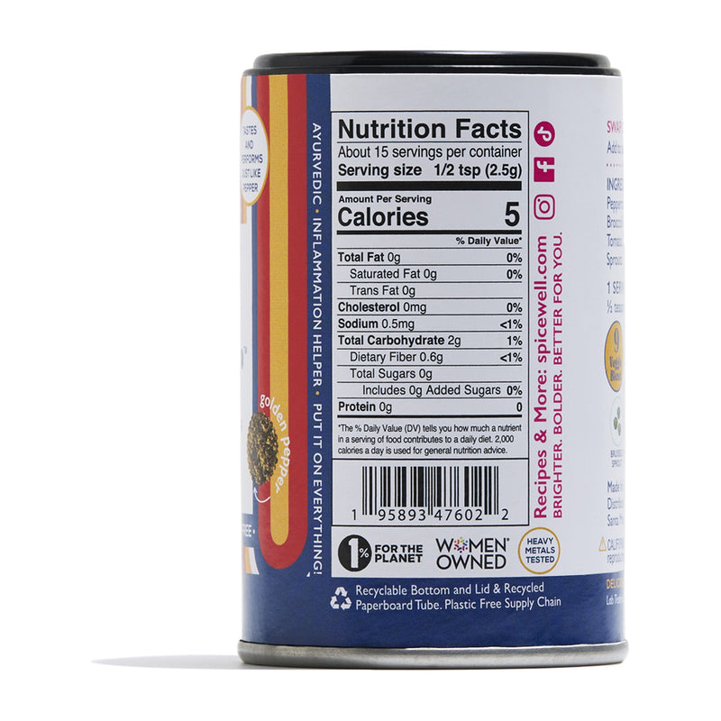 New Pepper Mini Shaker, nutrition facts