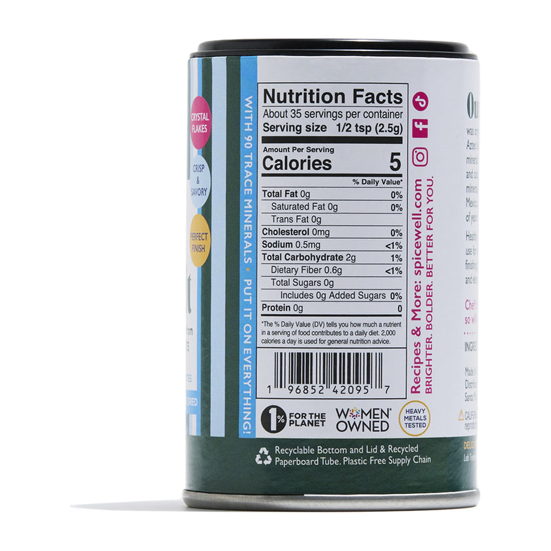 Sea Salt Mini Shaker, nutrition facts