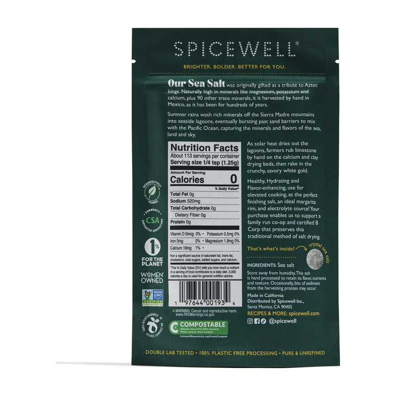 Sustainable Sea Salt Pouch, back