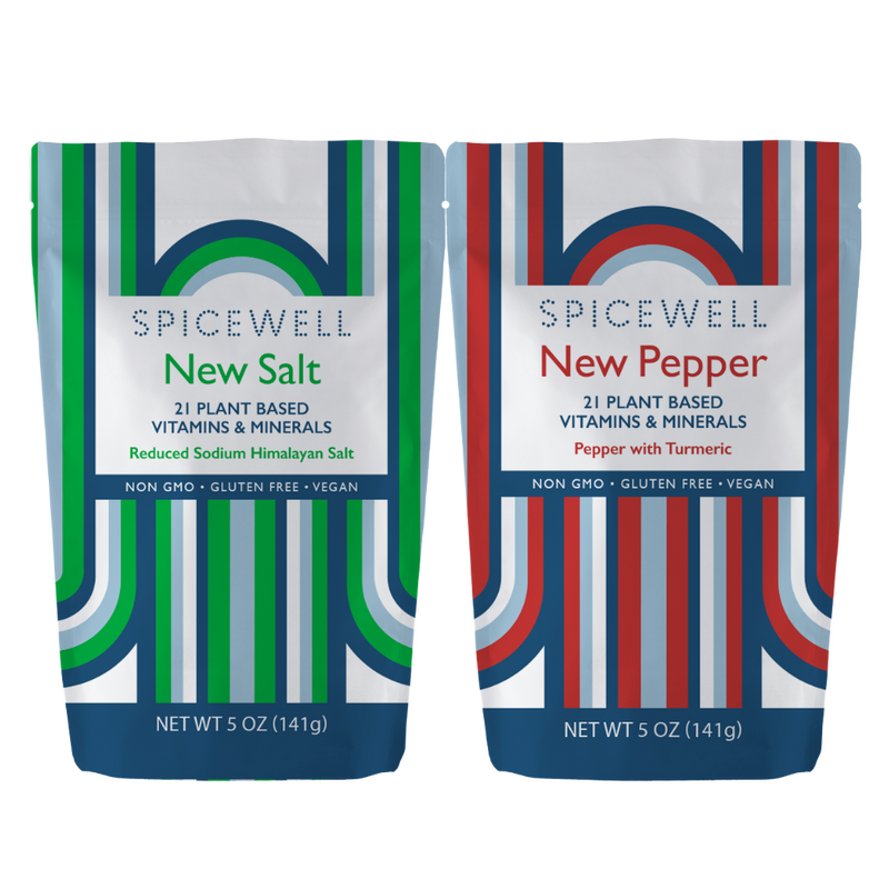 Spicewell - Product - Superfood New Salt And New Pepper Pouch Duo - Front